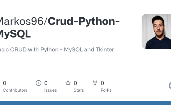 GitHub - Markos96/Crud-Python-MySQL: Basic CRUD With Python - MySQL And ...