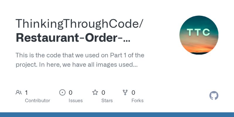 Github Benzow Thinkingthroughcode Restaurant Order System Part2 Gui - Mountain Wallpapers - Stunning High Resolution Collection