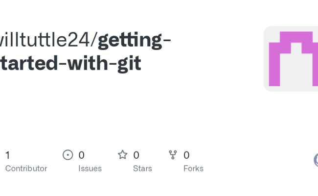 GitHub - Willtuttle24/getting-started-with-git