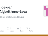 Github Johnjoexie Thealgorithms Java All Algorithms Implemented In Java