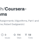 GitHub - Zhichaoh/Coursera-Algorithms: Programming Assignments ...