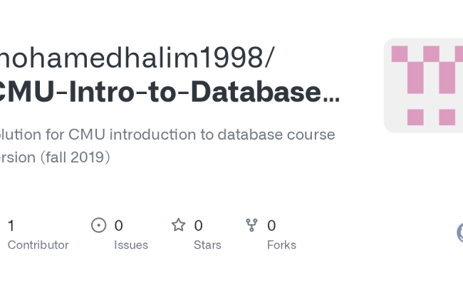 GitHub - Mohamedhalim1998/CMU-Intro-to-Database-Systems: Solution For ...