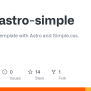 GitHub - Lkhrs/astro-simple: A Blog Starter Template With Astro And ...