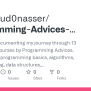 GitHub - Mahmoud0nasser/Programming-Advices-Courses: A Repository ...