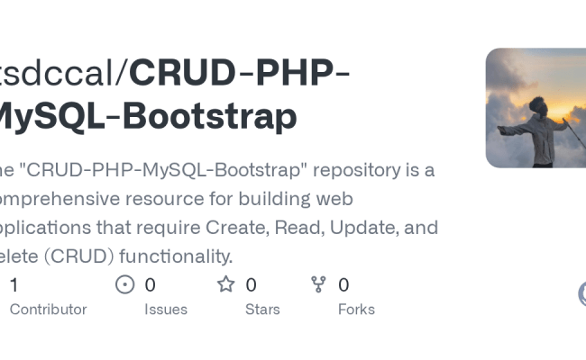 GitHub - Itsdccal/CRUD-PHP-MySQL-Bootstrap: The 