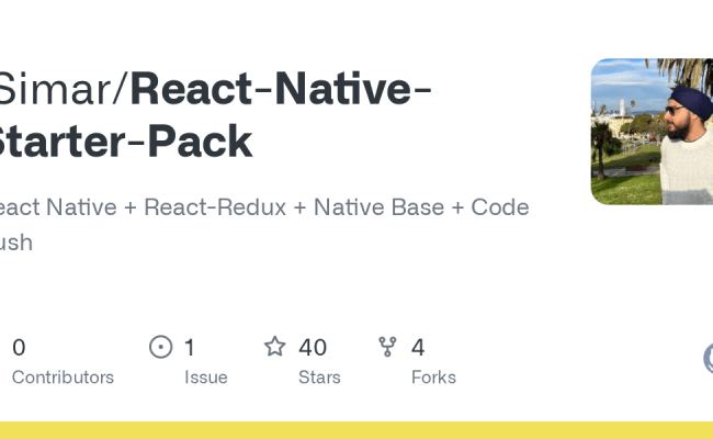 GitHub - ISimar/React-Native-Starter-Pack: React Native + React-Redux ...