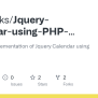 GitHub - Phpclicks/Jquery-Calendar-using-PHP-and-MySQL: Complete ...