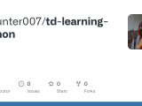 Github Tdhunter007 Td Learning Python