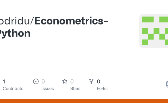 GitHub - Rodridu/Econometrics-Python