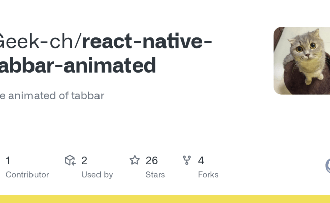 GitHub - Geek-ch/react-native-tabbar-animated: The Animated Of Tabbar