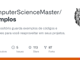 Github Computersciencemaster Exemplos Este Repositório Guarda
