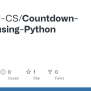 GitHub - Swapnil-CS/Countdown-Timer-using-Python