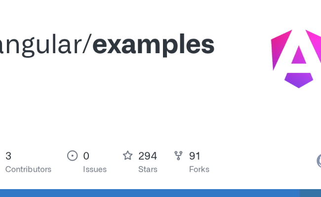 GitHub - Angular/examples