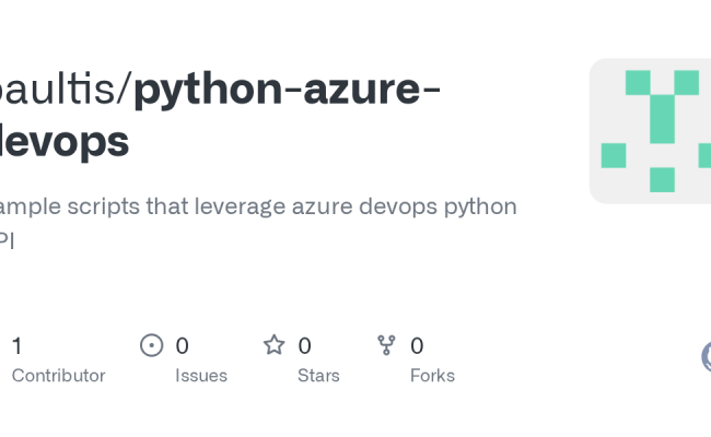 GitHub - Paultis/python-azure-devops: Sample Scripts That Leverage ...