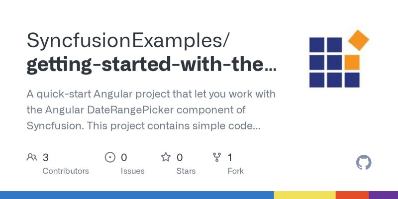 Github Devlab2425 Angular Date Range A Simple Directive To Produce A - Premium Minimal Illustration Gallery - High Resolution