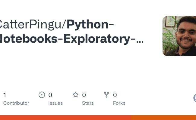 GitHub - CatterPingu/Python-Notebooks-Exploratory-Data-Analysis