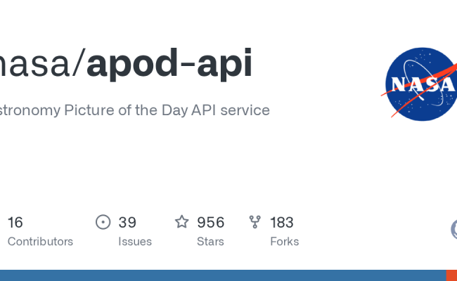 GitHub - Nasa/apod-api: Astronomy Picture Of The Day API Service