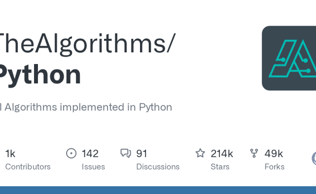 Python/README.md At Master · TheAlgorithms/Python · GitHub