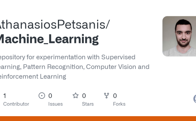 GitHub - AthanasiosPetsanis/Machine_Learning: Repository For ...