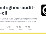 Github Github Ghec Audit Log Cli Query The Github Audit Log For Your