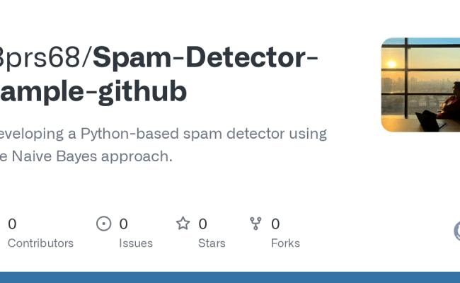 GitHub - Bprs68/Spam-Detector-sample-github: Developing A Python-based ...