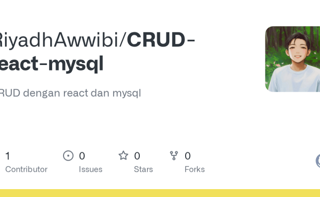 GitHub - RiyadhAwwibi/CRUD-react-mysql: CRUD Dengan React Dan Mysql