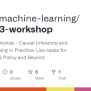 GitHub - Causal-machine-learning/kdd2023-workshop: KDD 2023 Workshop ...