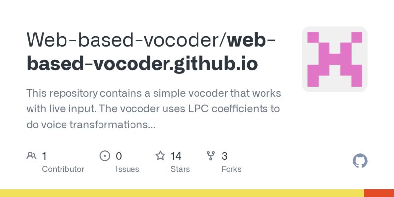 Github Wang Edward Vocoder Vocoder Cmajor Plugin - Best Geometric Pictures in 8K