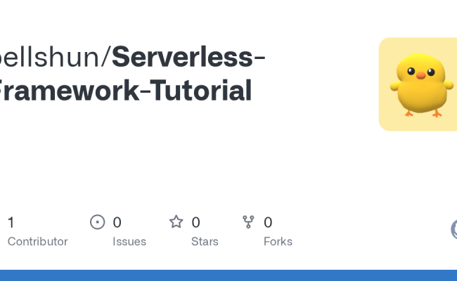 GitHub - Superherobtf1985/Serverless-Framework-Tutorial