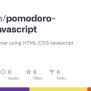 GitHub - Edubcm/pomodoro-timer-javascript: A Pomodoro Timer Using HTML ...