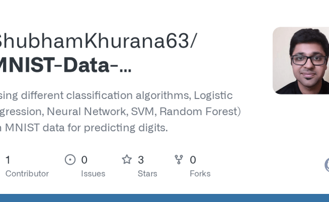 GitHub - ShubhamKhurana63/MNIST-Data-Classification-Problem: Using ...