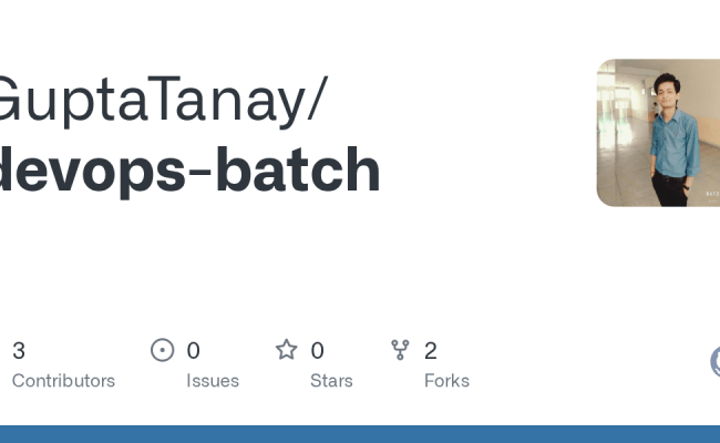 GitHub - GuptaTanay/devops-batch