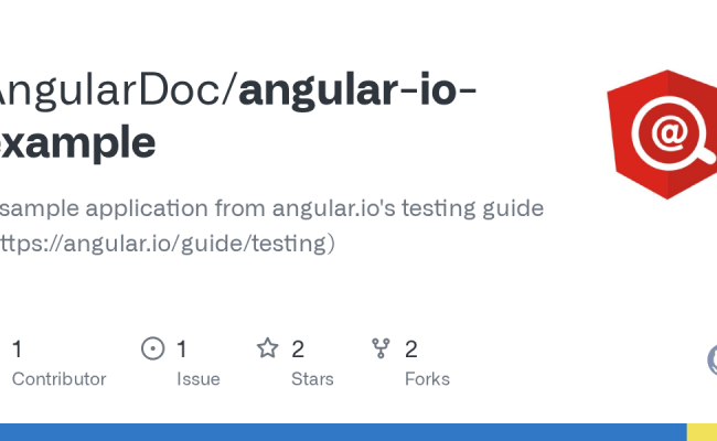 GitHub - AngularDoc/angular-io-example: A Sample Application From ...