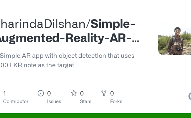 GitHub - TharindaDilshan/Simple-Augmented-Reality-AR-app-using-Unity ...