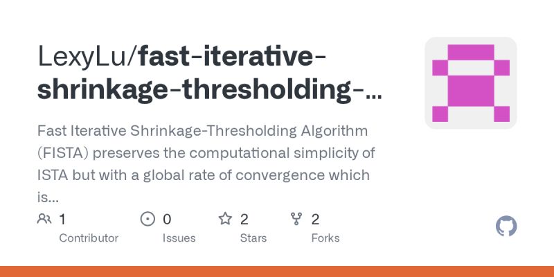 A Fast Iterative Shrinkage Thresholding Algorithm For Linear Inverse - Perfect Mountain Design - HD