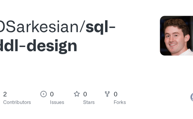 GitHub - DSarkesian/sql-ddl-design