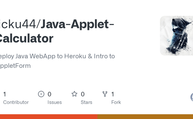 GitHub - Ricku44/Java-Applet-Calculator: Deploy Java WebApp To Heroku ...
