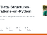 Github Ofi5 Data Structures Operations On Python Implementation And
