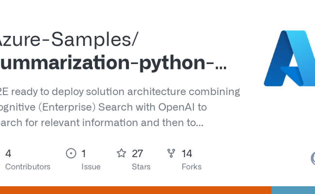 Milestones - Azure-Samples/summarization-python-openai · GitHub