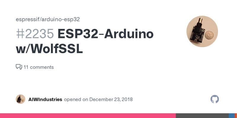 Esp32 Arduino W Wolfssl Issue 2235 Espressif Arduino Esp32 Github - Beautiful Dark Design - 8K
