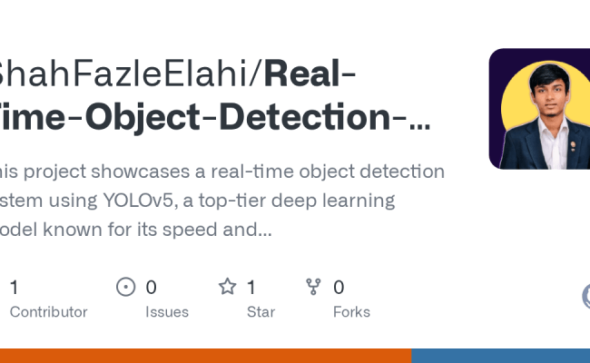 GitHub - ShahFazleElahi/Real-Time-Object-Detection-with-YOLOv5-Using ...