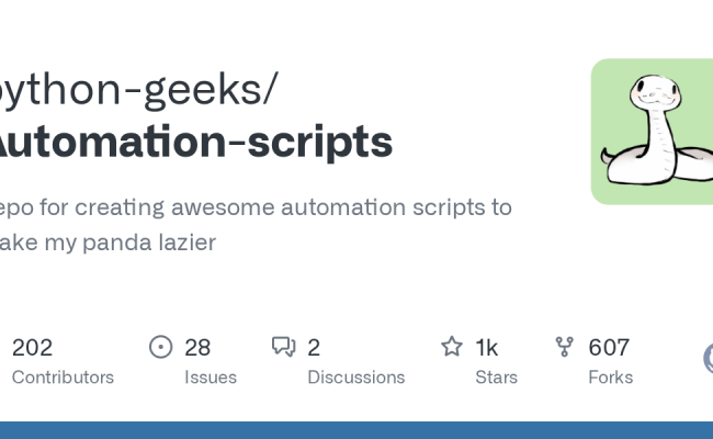 GitHub - Python-geeks/Automation-scripts: Repo For Creating Awesome ...