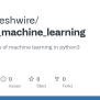 GitHub - FenceMeshwire/python_machine_learning: Basic Concepts Of ...