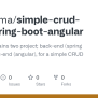 GitHub - Medslama/simple-crud-app-spring-boot-angular: This Repo ...
