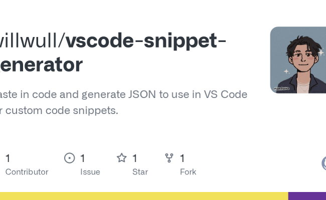 GitHub - Willwull/vscode-snippet-generator: Paste In Code And Generate ...