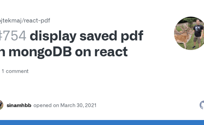 Display Saved Pdf In MongoDB On React · Issue #754 · Wojtekmaj/react ...