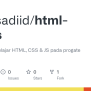 GitHub - Bagus-git/html-css-js: Kode Modul Belajar HTML, CSS & JS Pada ...