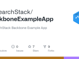 Github Researchstack Backboneexampleapp Researchstack Backbone