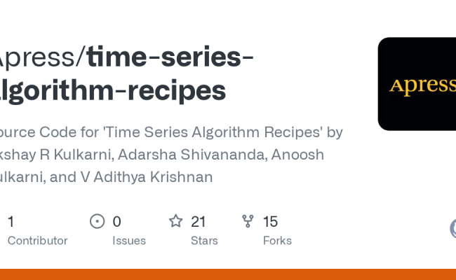 Time-series-algorithm-recipes/Chapter 5.ipynb At Main · Apress/time-series-algorithm-recipes ...