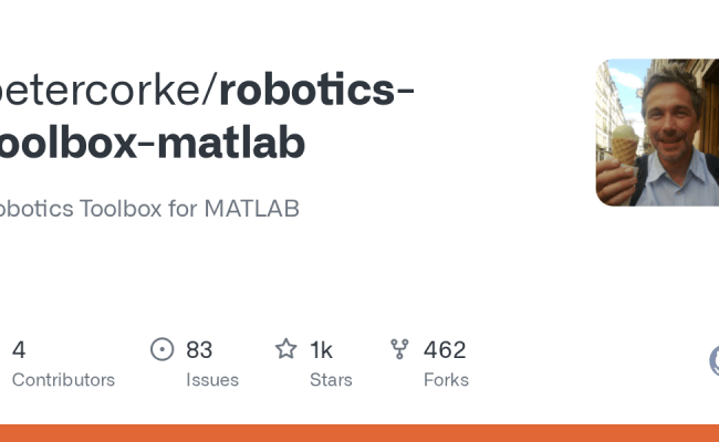 GitHub - Petercorke/robotics-toolbox-matlab: Robotics Toolbox For MATLAB